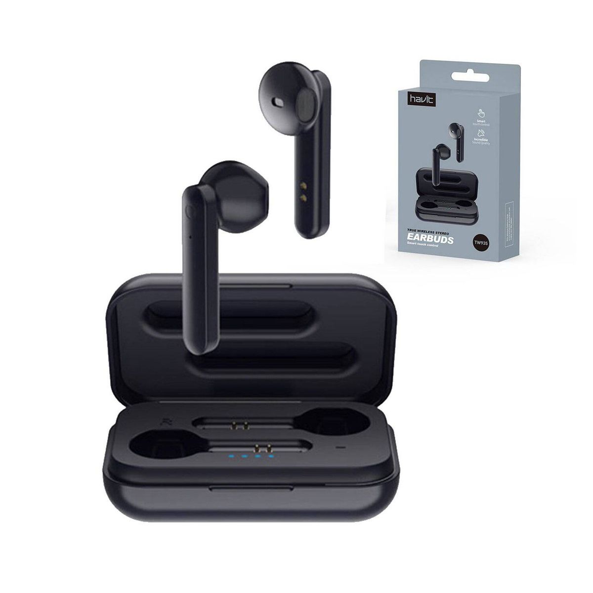 HAVIT - Auricular Inalámbrico TW935 Bluetooth Negro