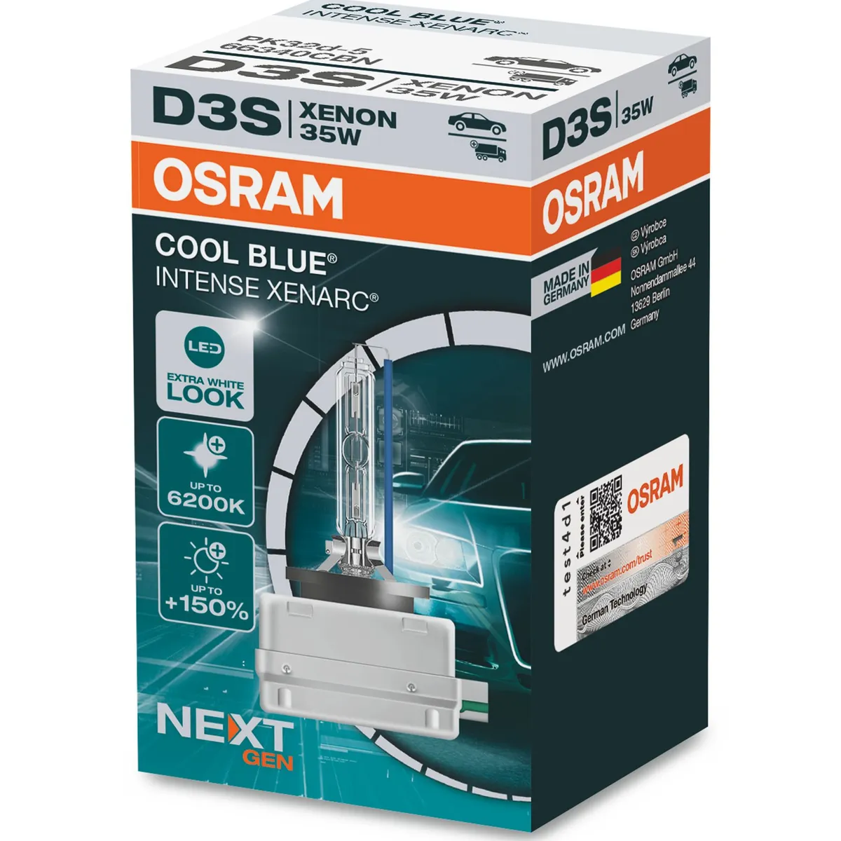 OSRAM - Foco Xenón Osram D3s Cool Blue Intense Next Generation