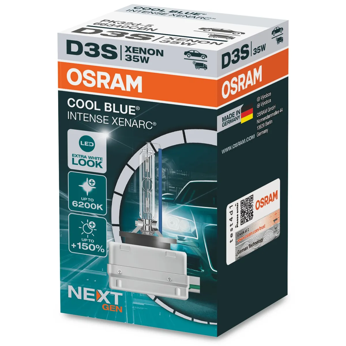 OSRAM - Foco Xenón Osram D3s Cool Blue Intense Next Generation