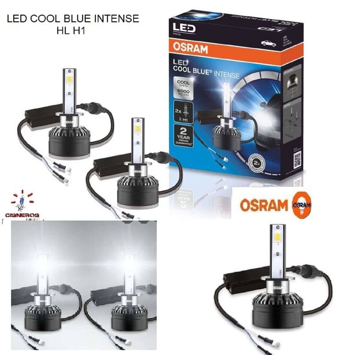 OSRAM - Foco Led H1 Osram Cool Blue Intense