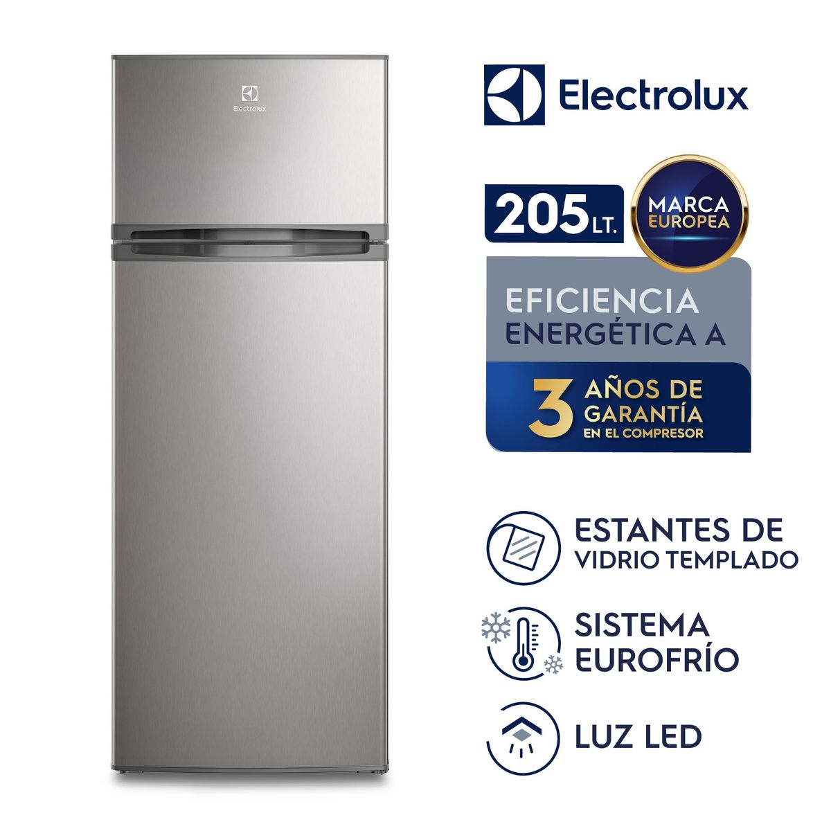 ELECTROLUX - Refrigeradora Electrolux 205L Dos Puertas ERTY20G2HVI