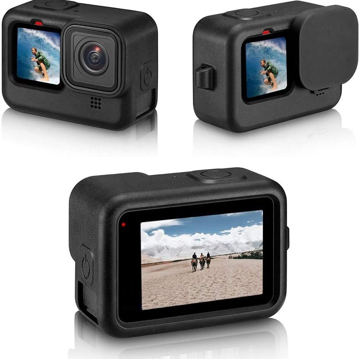 GENERICO - Case pase GoPro Hero 11, 10, 9 PROTECTOR DE SILICONE