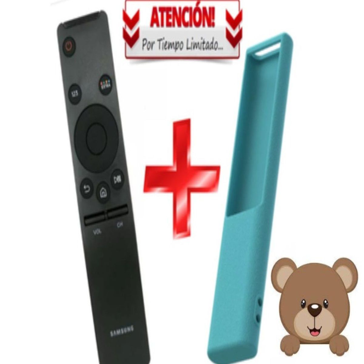 GENERICO - Control Remoto Samsung Smart  Funda turquesa