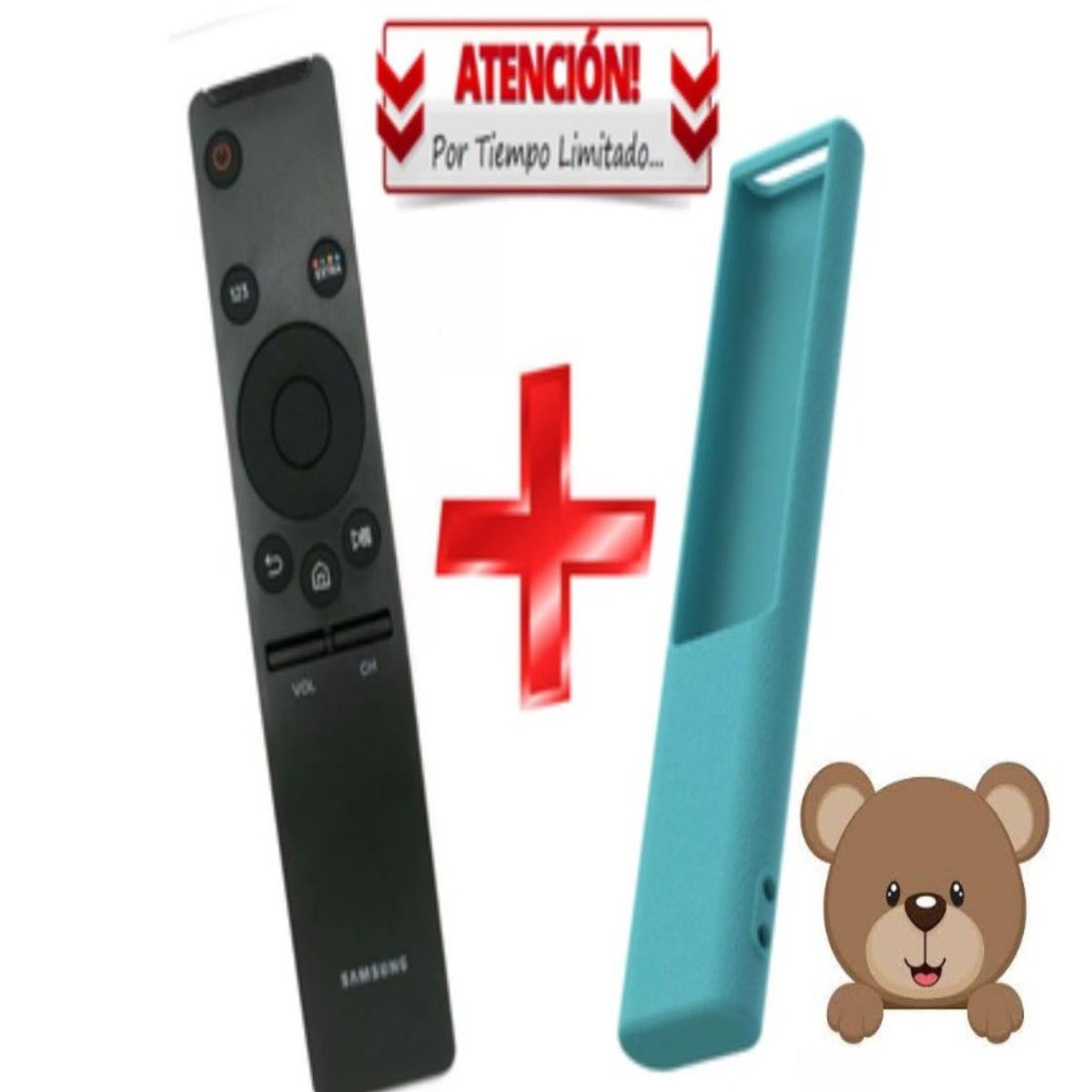 GENERICO - Control Remoto Samsung Smart  Funda turquesa