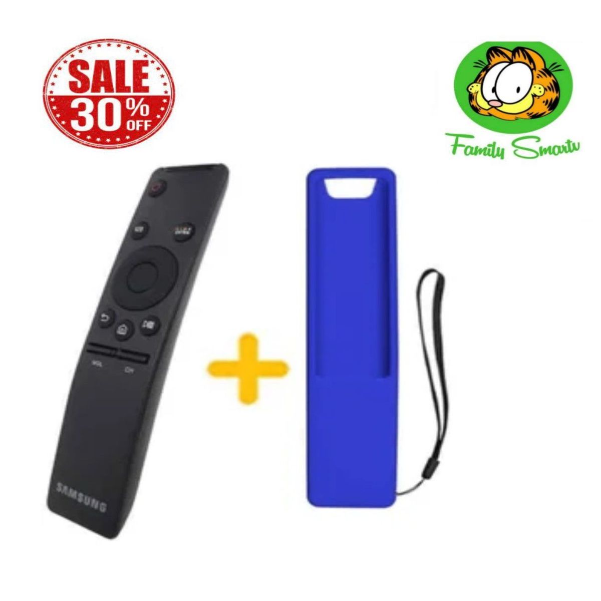 GENERICO - Control Remoto Samsung Smart  Funda Azul