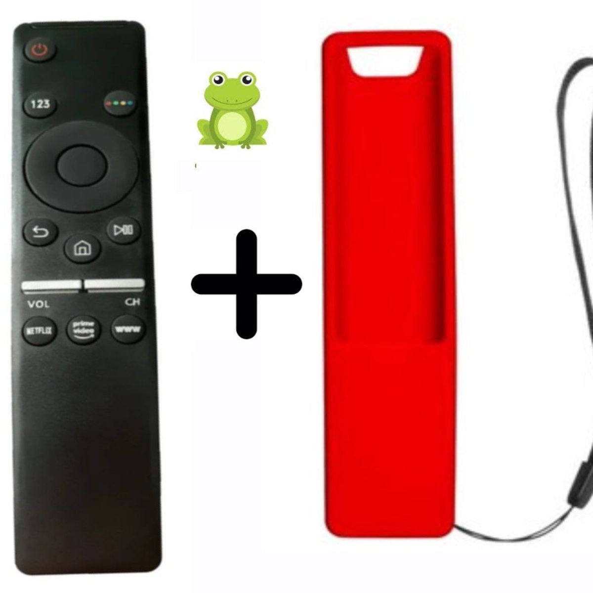 GENERICO - Control Remoto genérico Samsung Smart  Funda Roja