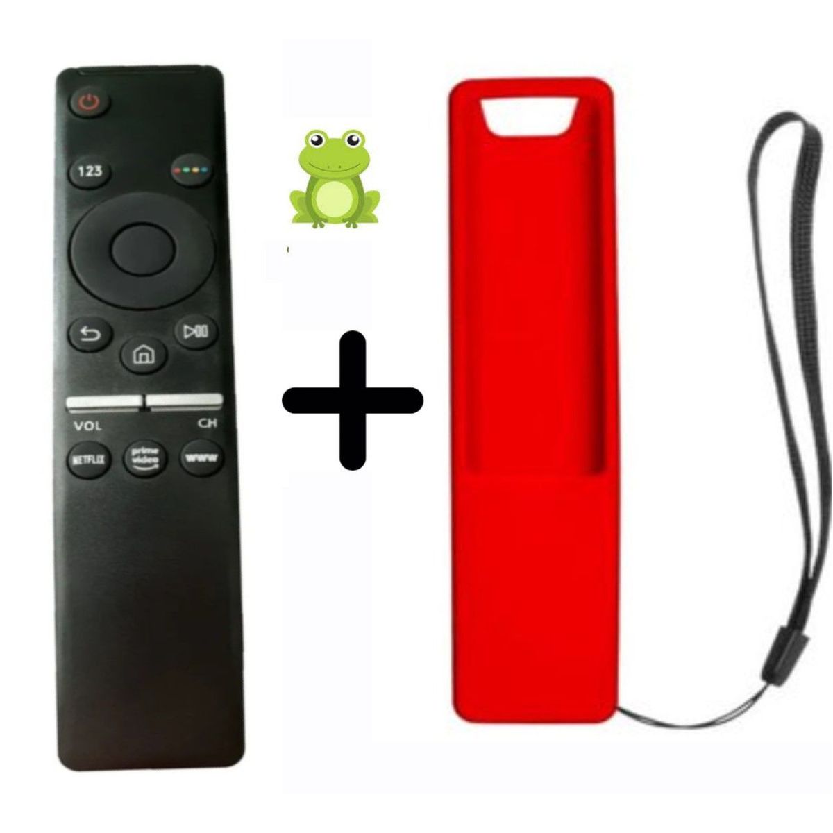 GENERICO - Control Remoto genérico Samsung Smart  Funda Roja