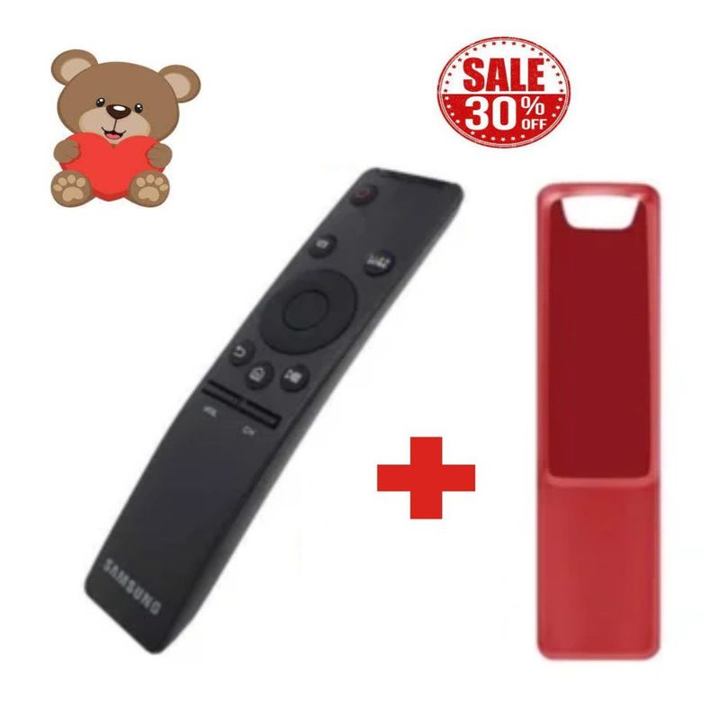 GENERICO - Control Remoto Samsung Smart  Funda Roja