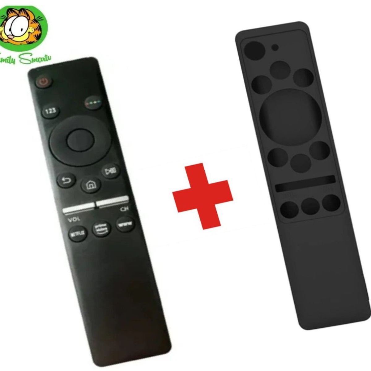 UNIVERSAL - Control Remoto Samsung Smart  + Funda Negra cerrada
