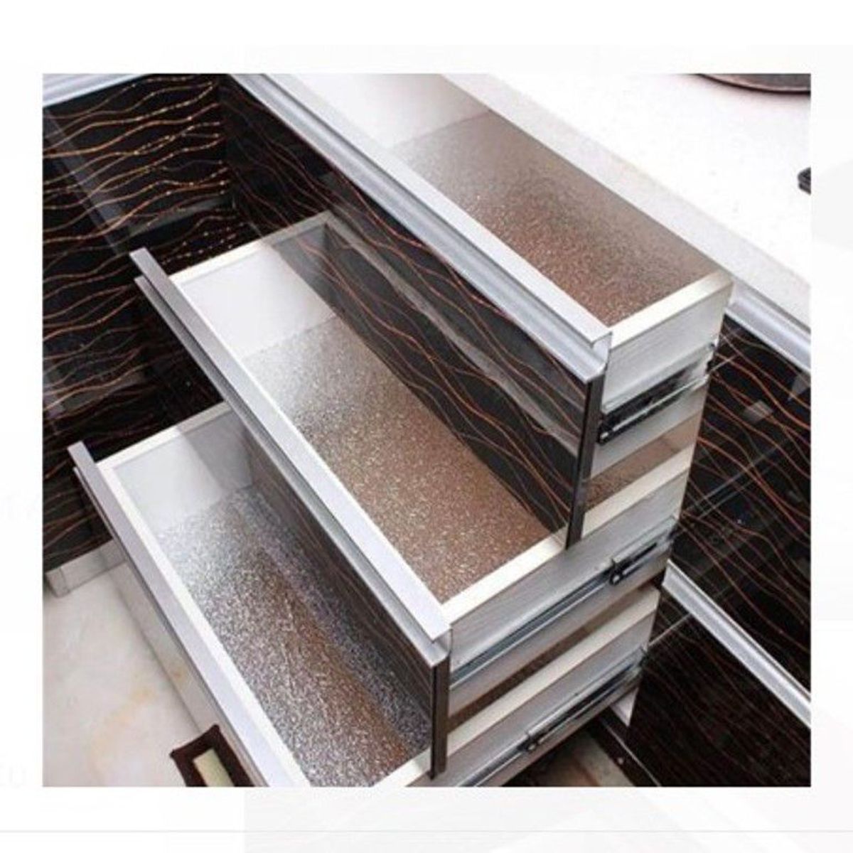 GENERICO - Pegatina Adhesiva de Aluminio para cocina de calidad