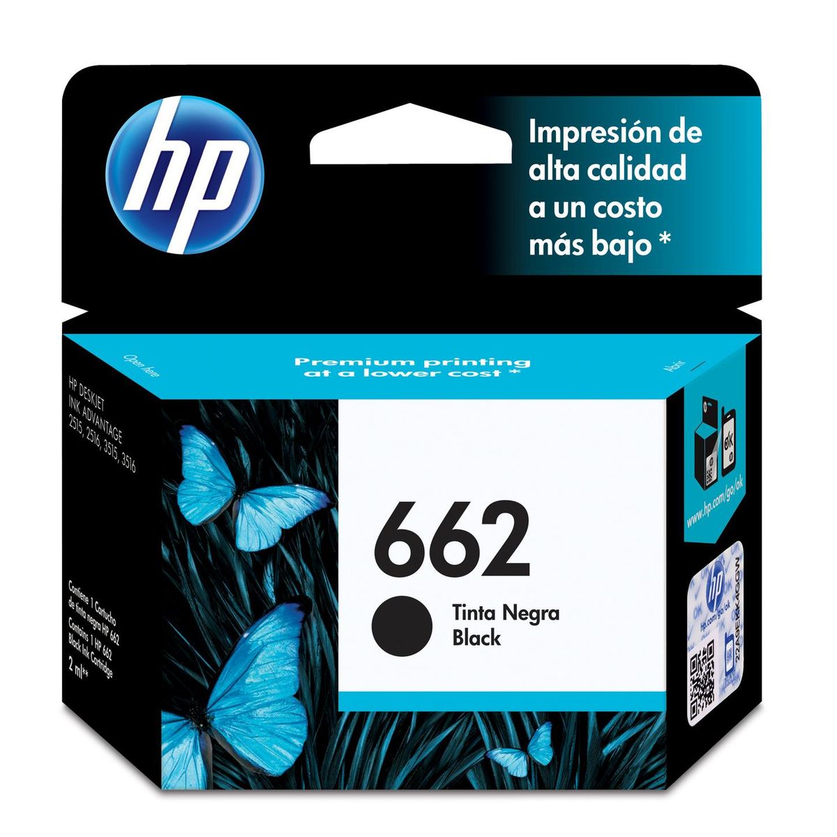 HP - Cartucho Tinta Hp 662 Negro Deskjet Ink Advantage 2515