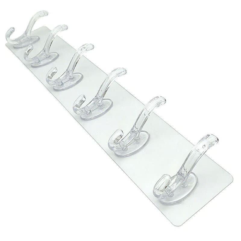 ANKAFA IMPORTACI?N - Perchero adhesivo colgador para pared 6 ganchos