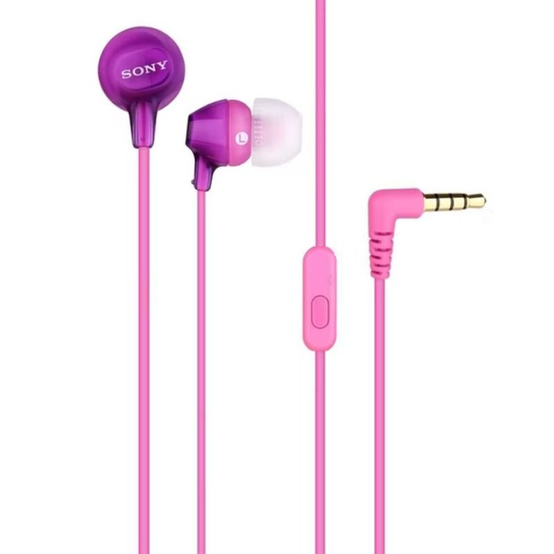 SONY - Audifonos Sony In Ear Con Micrófono Manos Libres Mdr-ex15ap Rosado