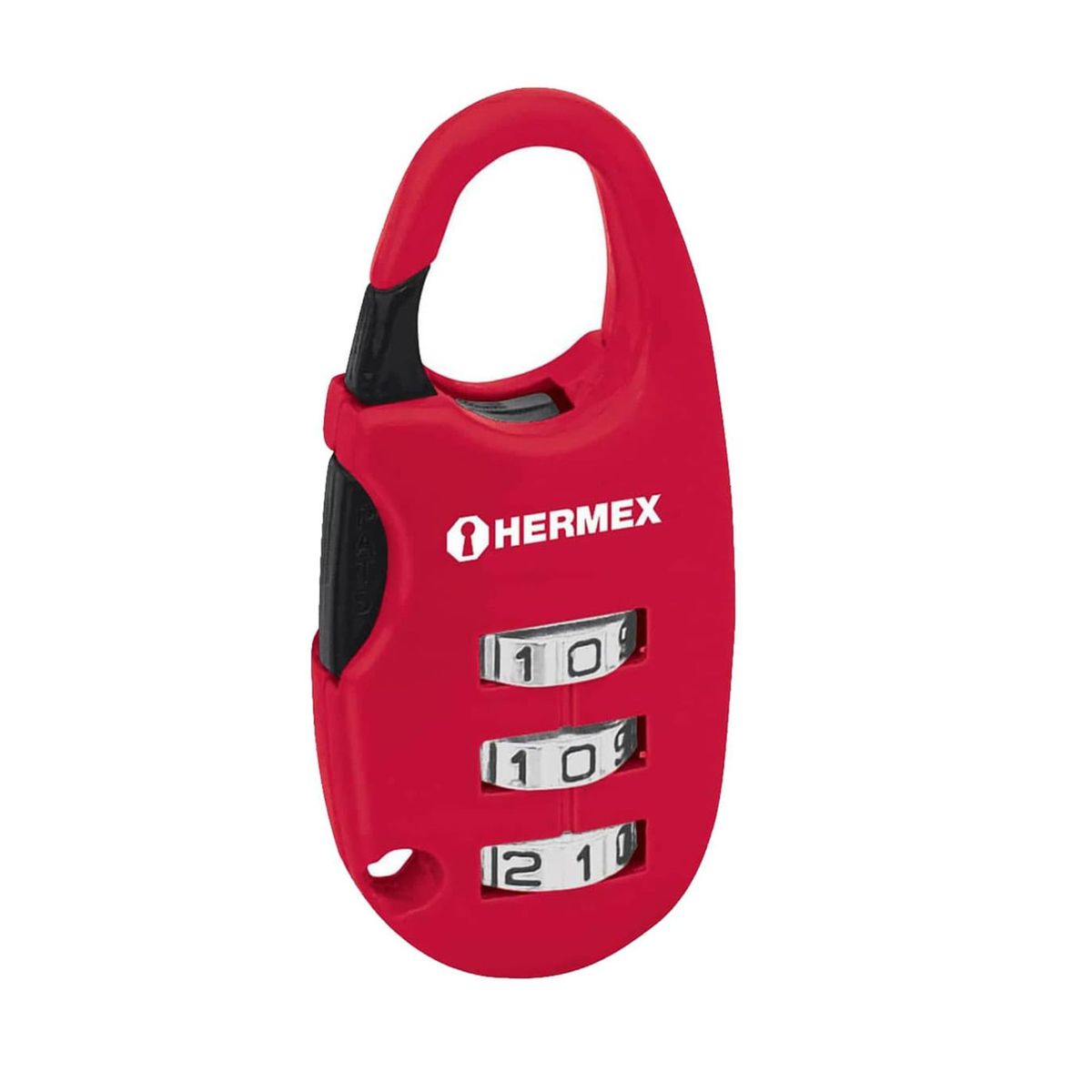 HERMEX - Candado maletero con clave 3 dijitos Hermex