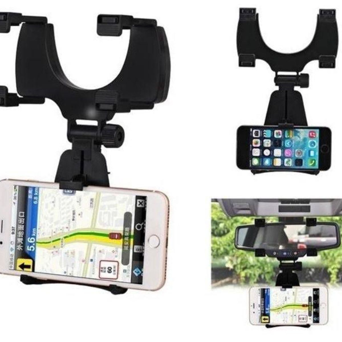 ANKAFA IMPORTACI?N - Soporte Celular Auto Porta Celular Auto Retrovisor Universal