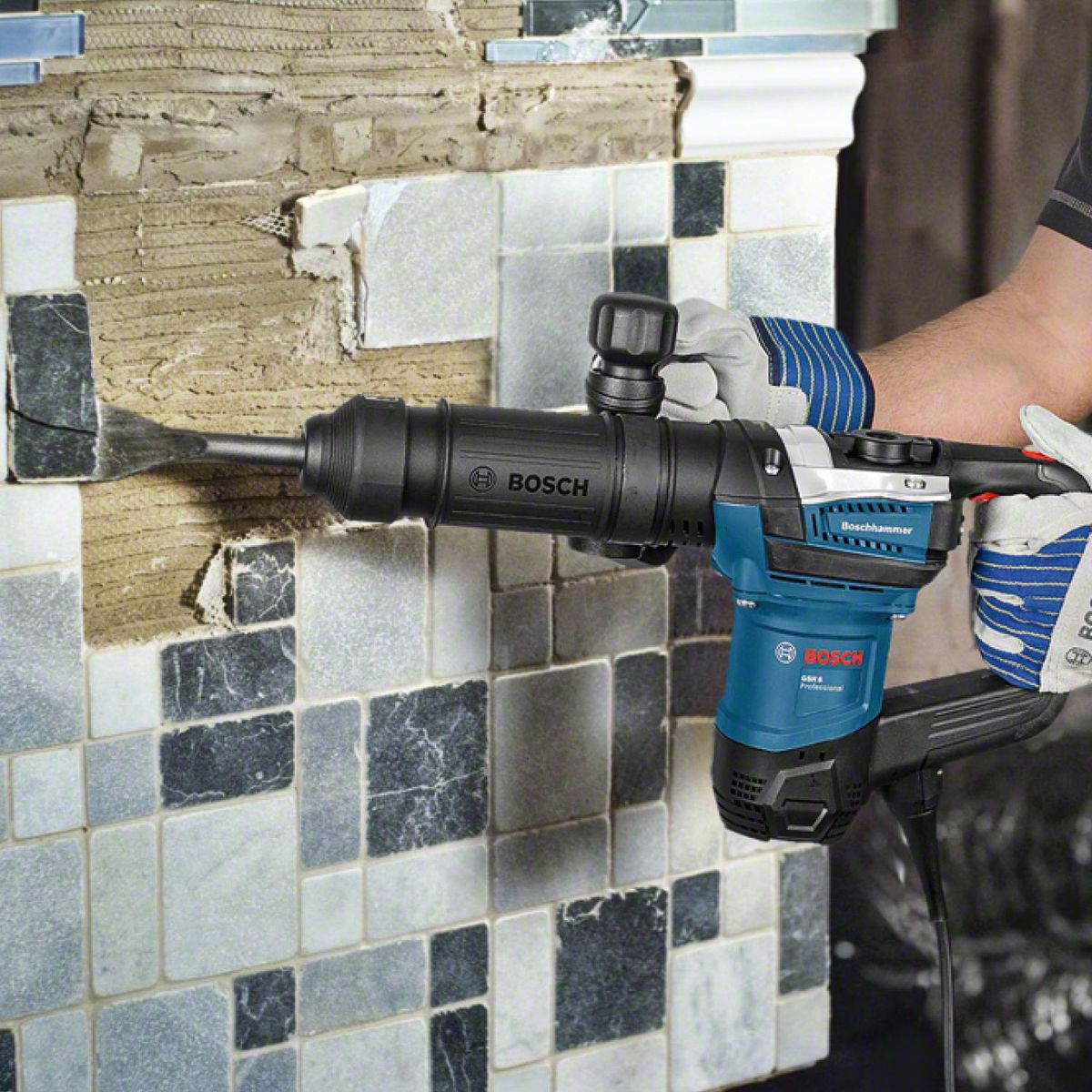 BOSCH - Martillo demoledor Bosch GSH 5 1100W 220V, en maletín