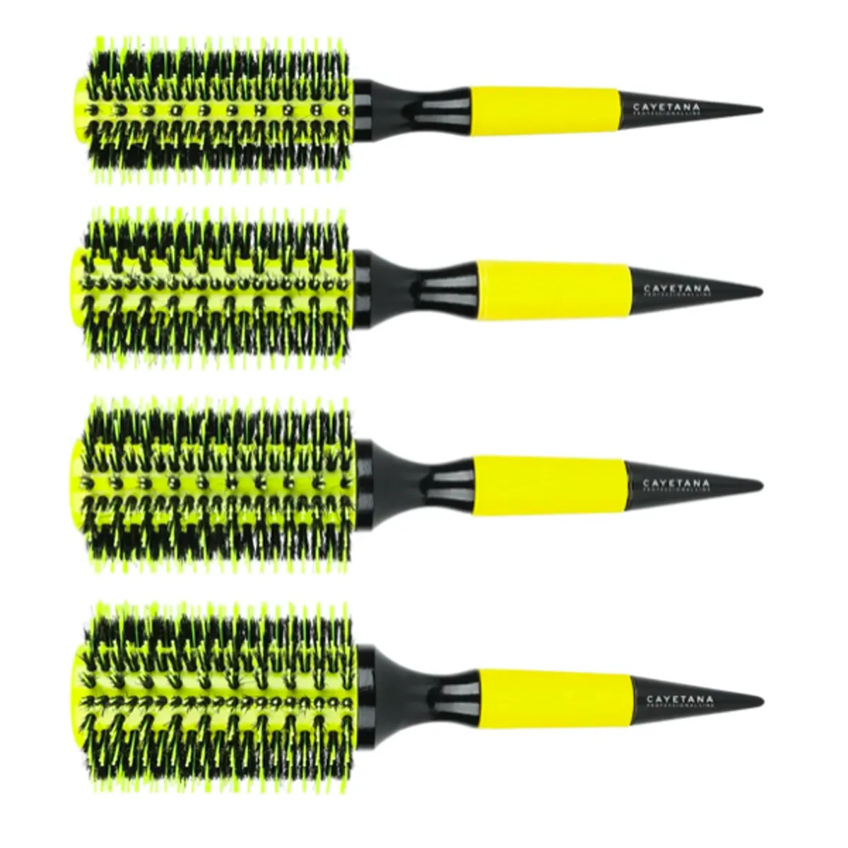 CAYETANA - KIT X4 CEPILLOS MIXTOS MADERA PROFESIONAL