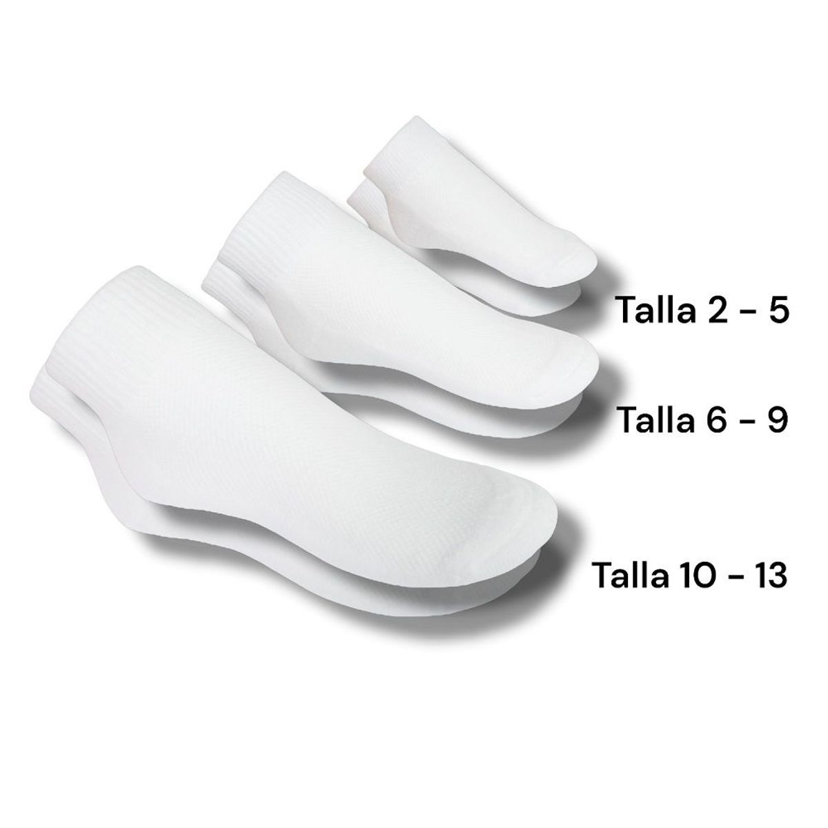 GENERICO - Medias Tobilleras de Algodón para Niños - Pack de 3 pares