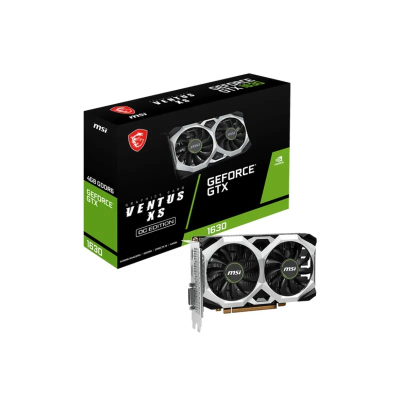 MSI - TARJETA DE VIDEO MSI GEFORCE GTX 1630 VENTUS XS 4G OC