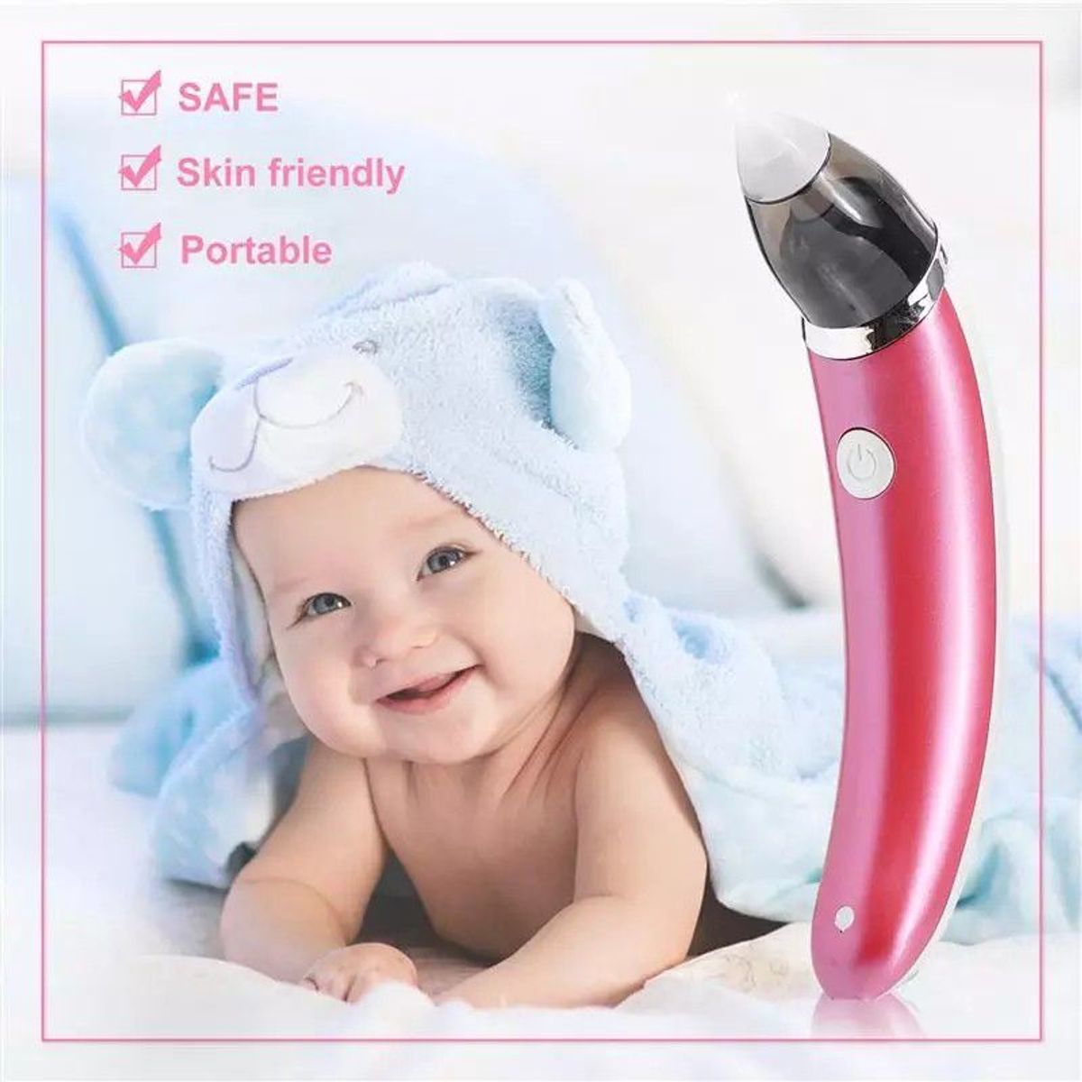 GENERICO - Aspirador o succionador eléctrico nasal para bebe NIÑA