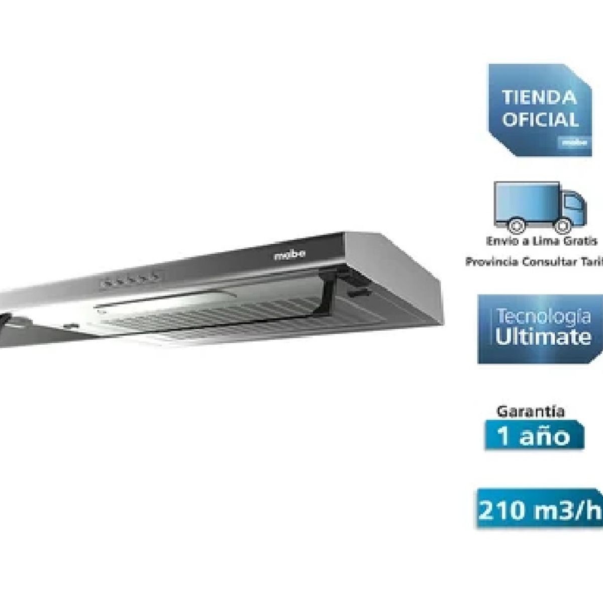 MABE - COMBO MABE Encimera a gas 5 hornillas PM8655GV0+Campana CMU9020PI0