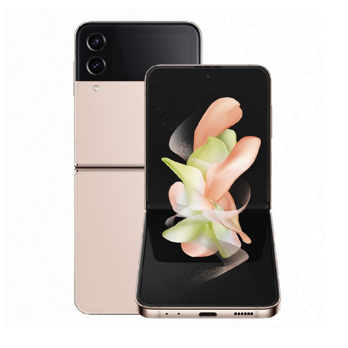 SAMSUNG - Samsung Z Flip 4 256GB 8GB Pink-Gold