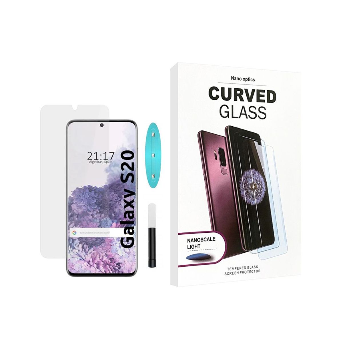 GENERICO - Vidrio Templado UV Samsung Galaxy S20 Transparente