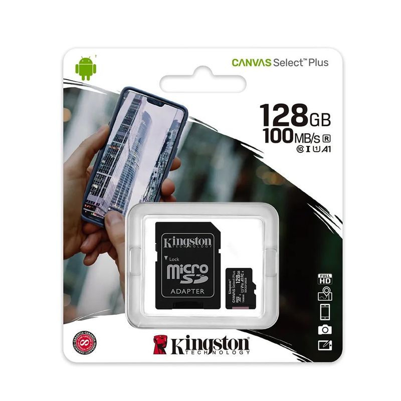 KINGSTON - Memoria Micro SD Kingston 128GB Plus