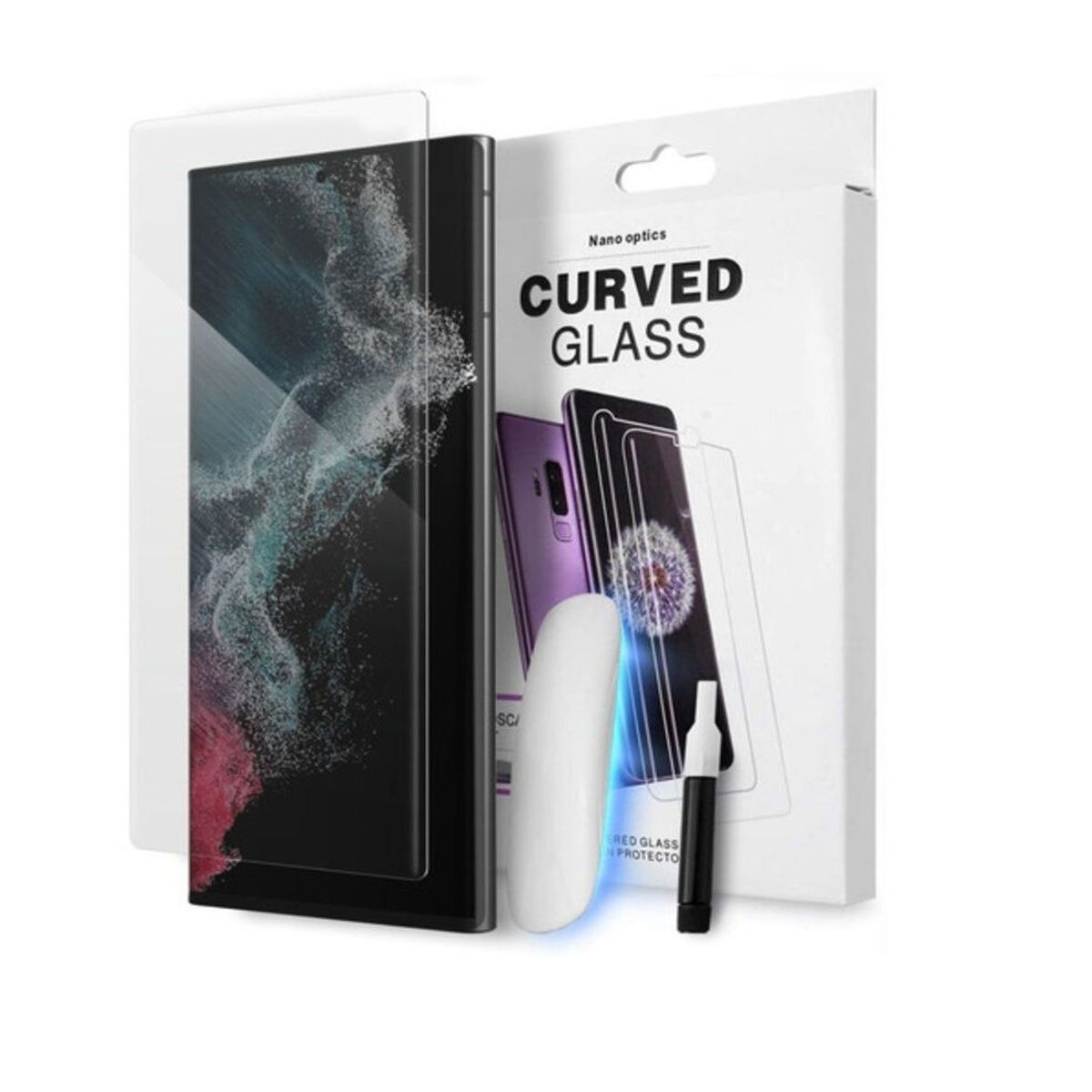 SPACE - Case Funda Space para Samsung Galaxy S23 Ultra  Mica UV Vidrio