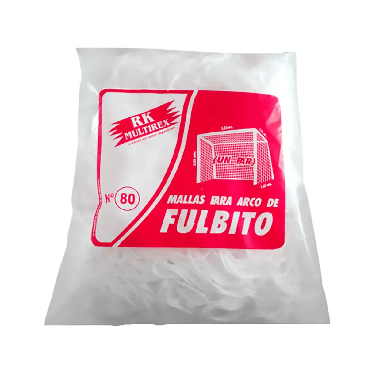 GENERICO - Redes para Arco de Fulbito Polipropileno Torcido - Blanco