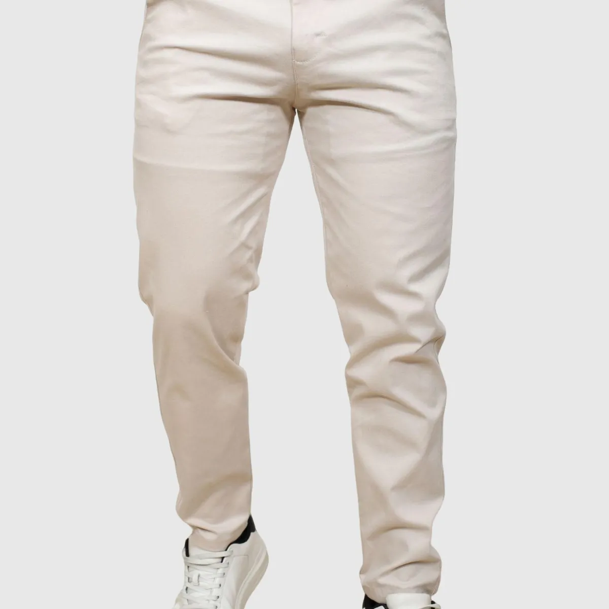 J JERAOUS - pantalón JERAOUS de drill strech Beige