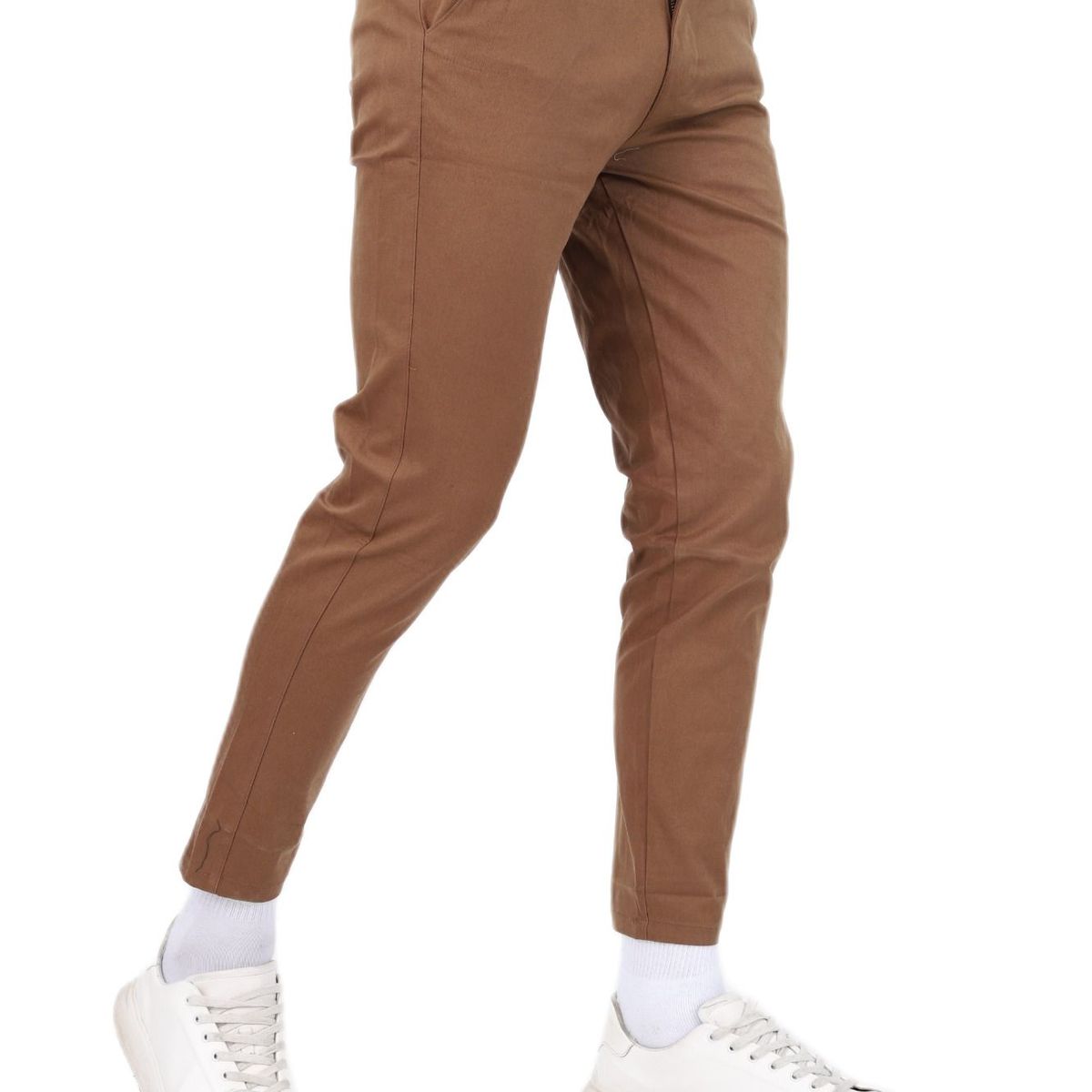 J JERAOUS - pantalón JERAOUS de drill strech Cafe