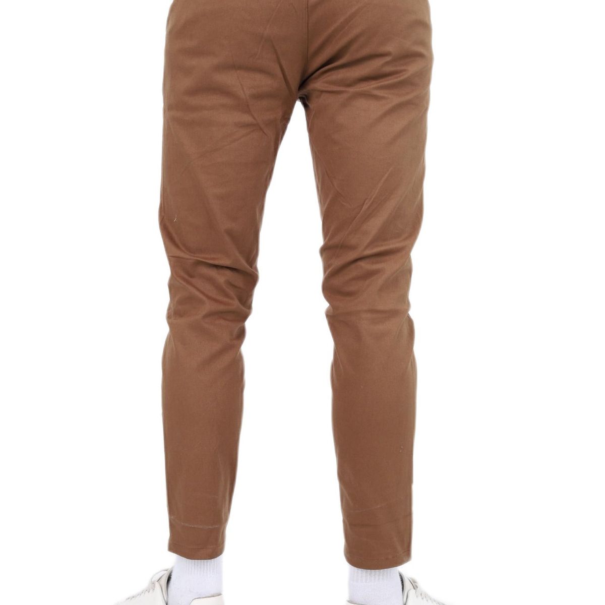 J JERAOUS - pantalón JERAOUS de drill strech Cafe