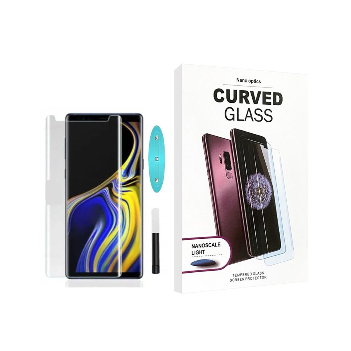 GENERICO - Vidrio Templado UV Samsung Note 9 Transparente