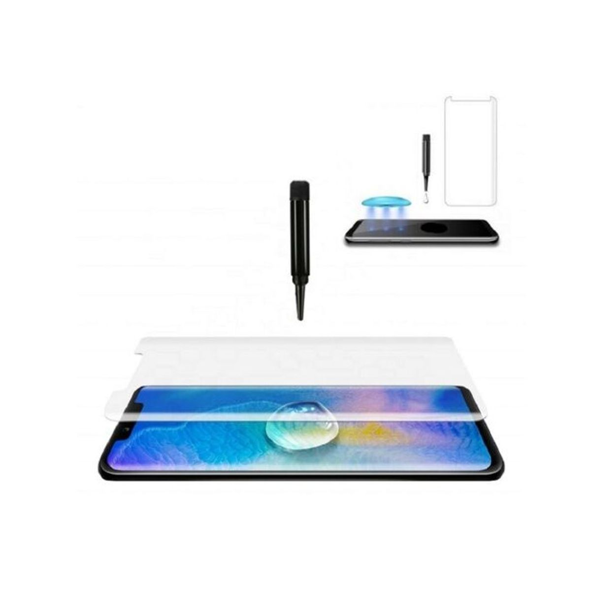GENERICO - Vidrio Templado UV Samsung Note 9 Transparente