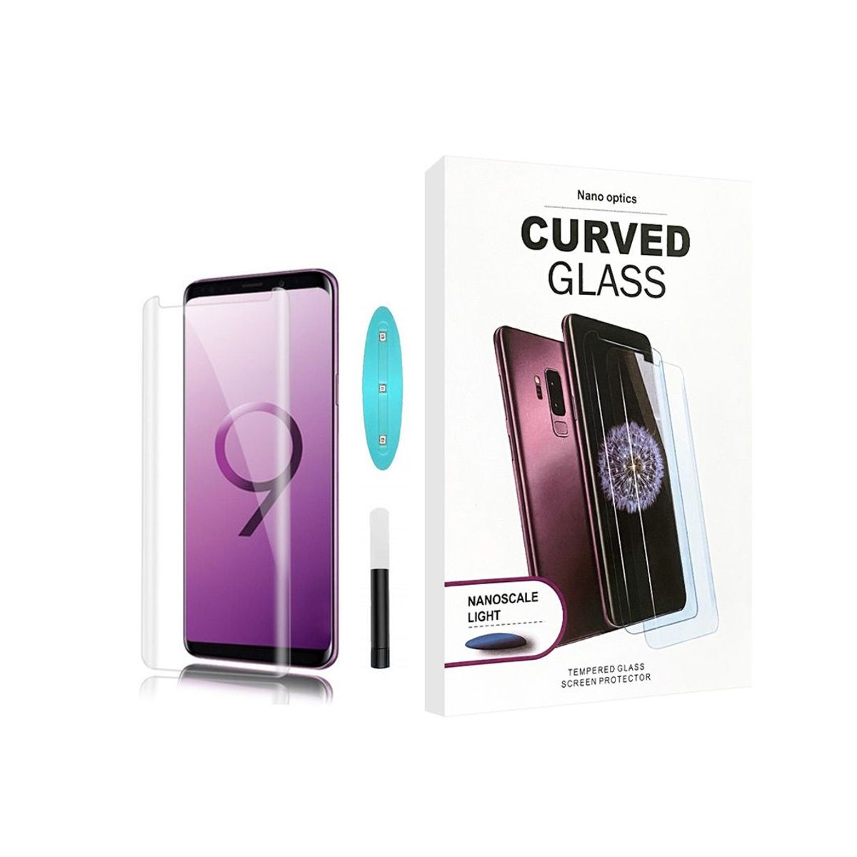 GENERICO - Vidrio Templado UV Samsung Galaxy S9 Transparente