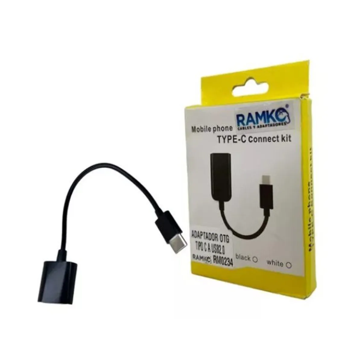 RAMKO - Cable Tipo C A Usb 2.0 Otg Para El Celular , Laptop Y Pc