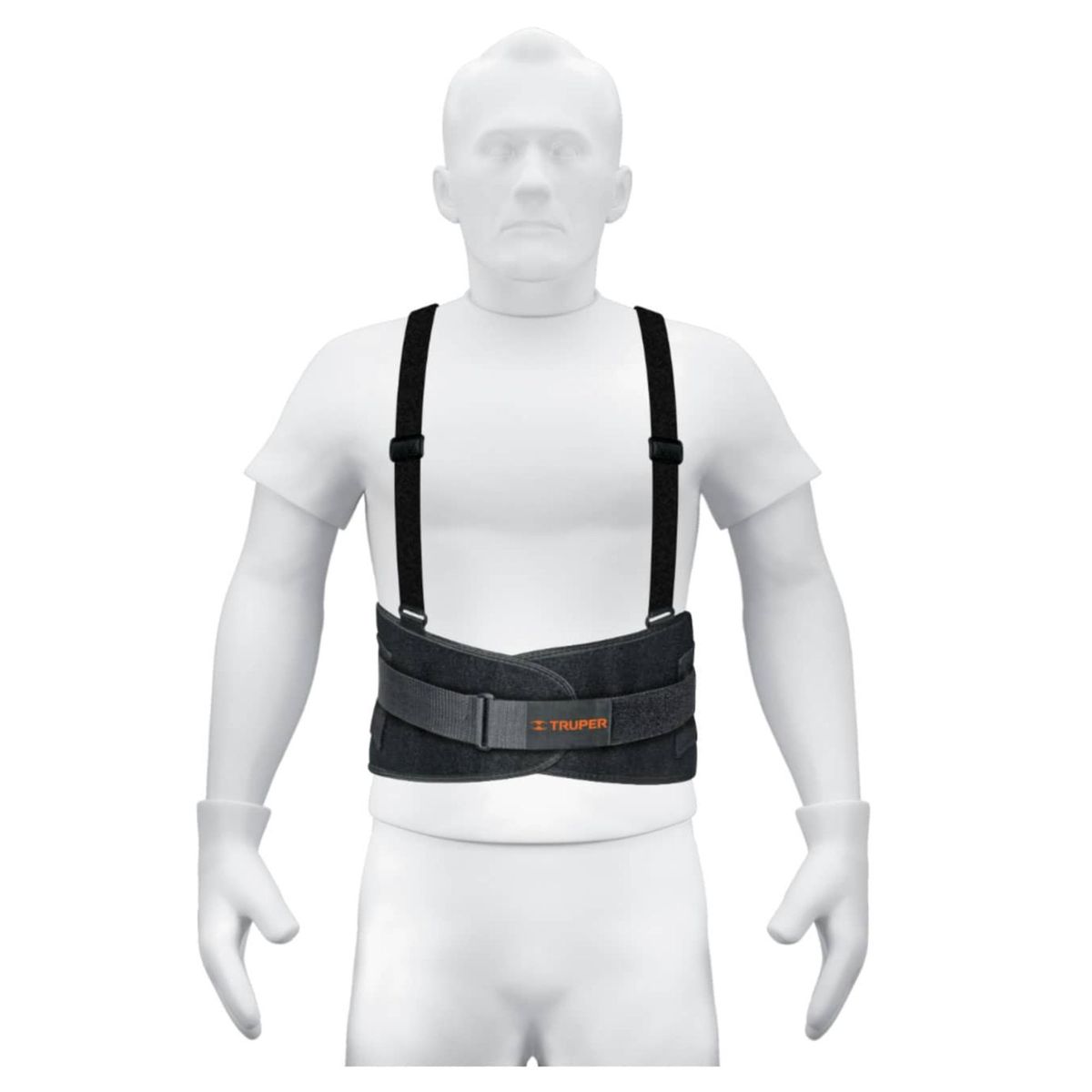 TRUPER - Faja lumbar para columna espalda cintura talla G Truper