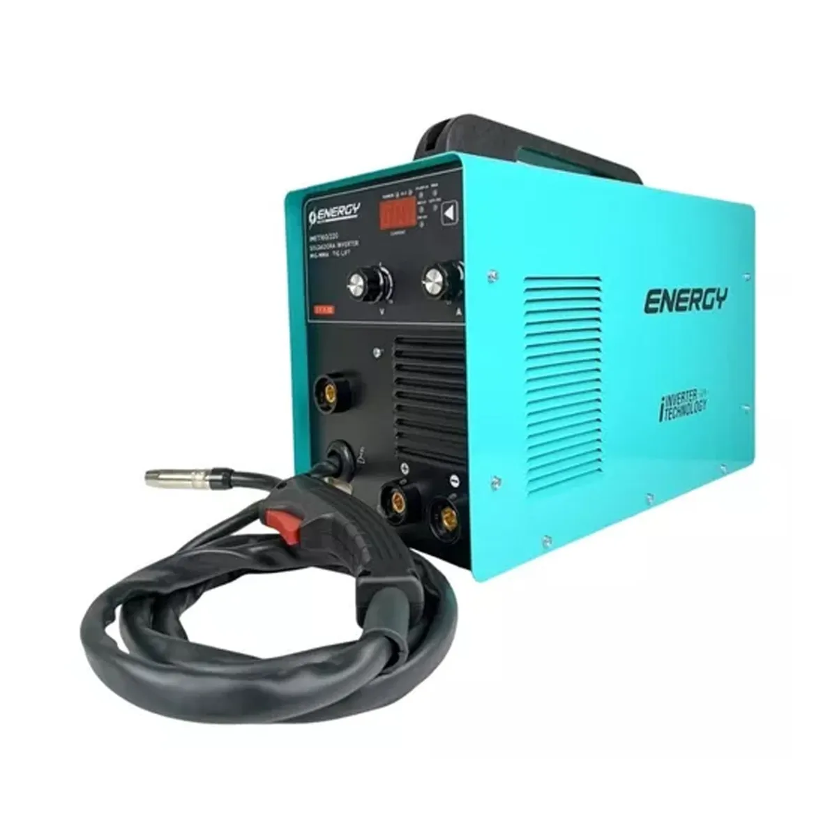 ENERGY - Soldadora Inverter Multiproceso 160AMP MIG-FLUX+ELECTRODO+TIG-LIFT