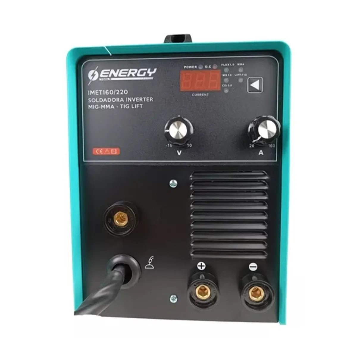 ENERGY - Soldadora Inverter Multiproceso 160AMP MIG-FLUX+ELECTRODO+TIG-LIFT