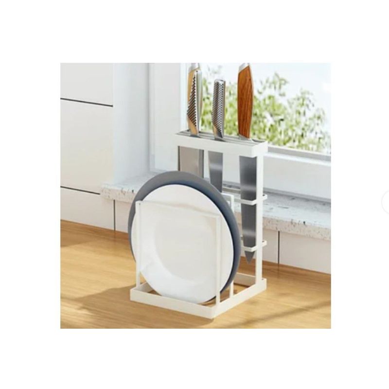 GENERICO - Soporte Organizador Porta Cuchillos y Tabla de Picar Portachuchillos