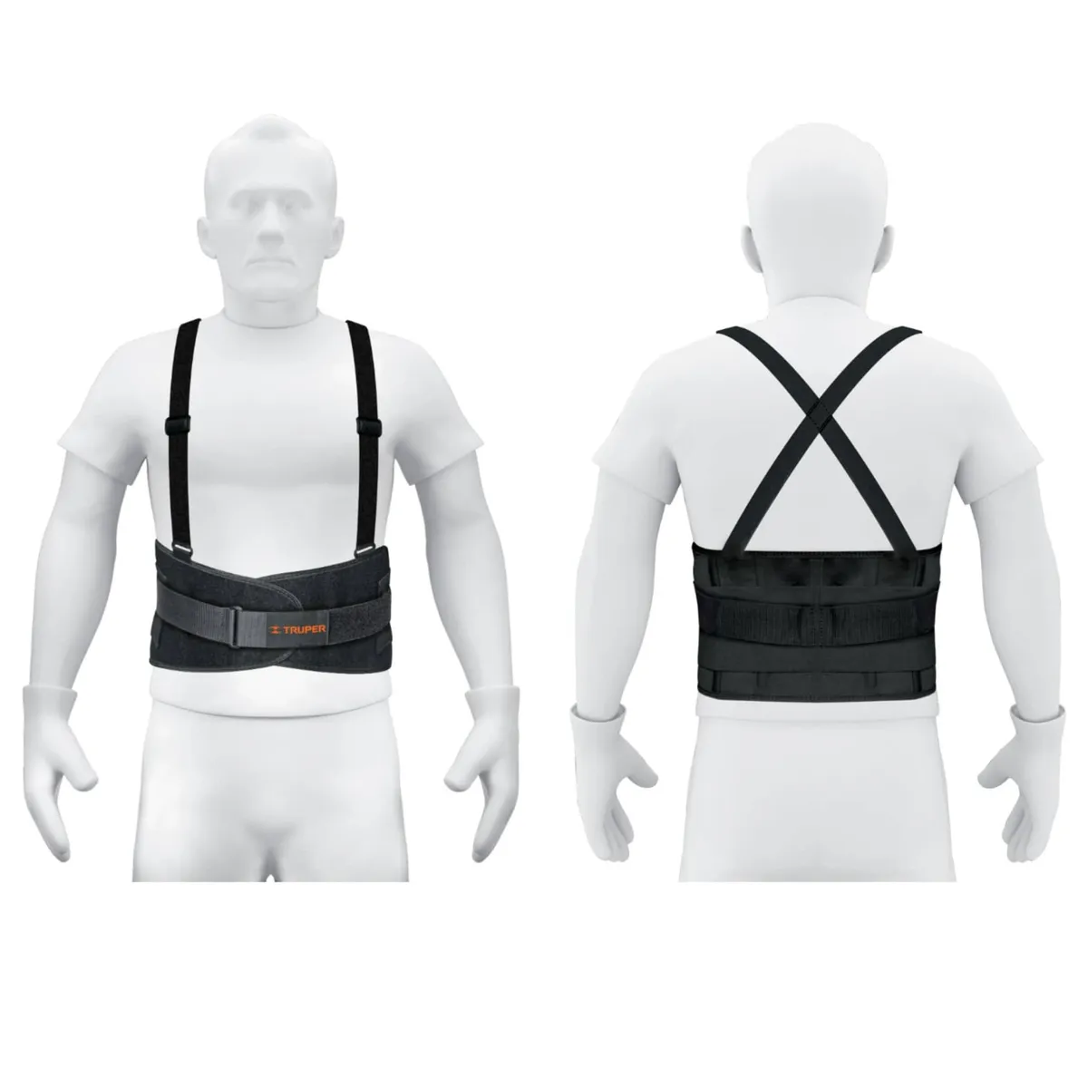 TRUPER - Faja lumbar para columna espalda cintura talla XG Truper
