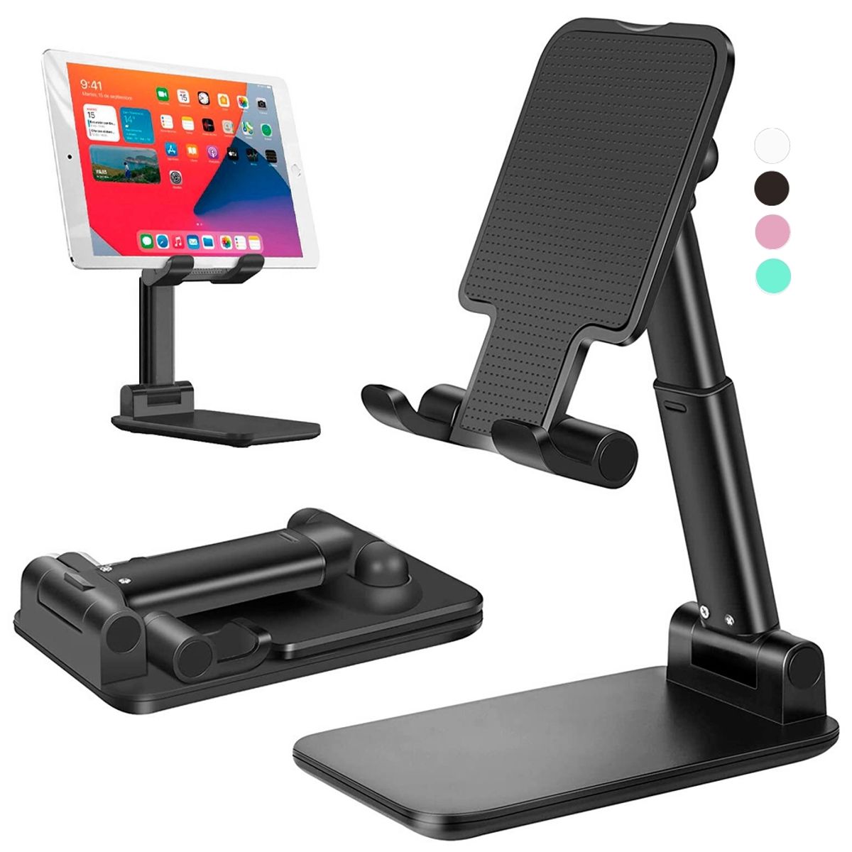 MINARI - Soporte de Celular Ajustable Plegable Escritorio C07 -Color aleatorio x1und