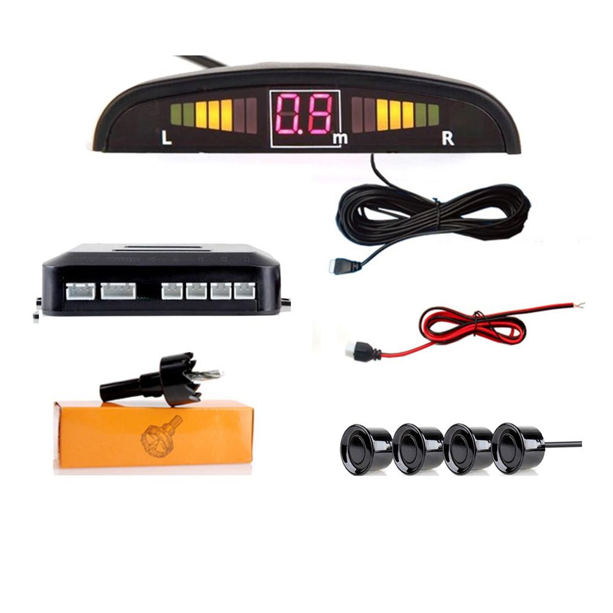 SEISA - Sensores De Retroseso Para Carro Con Pantalla Dyw-A43