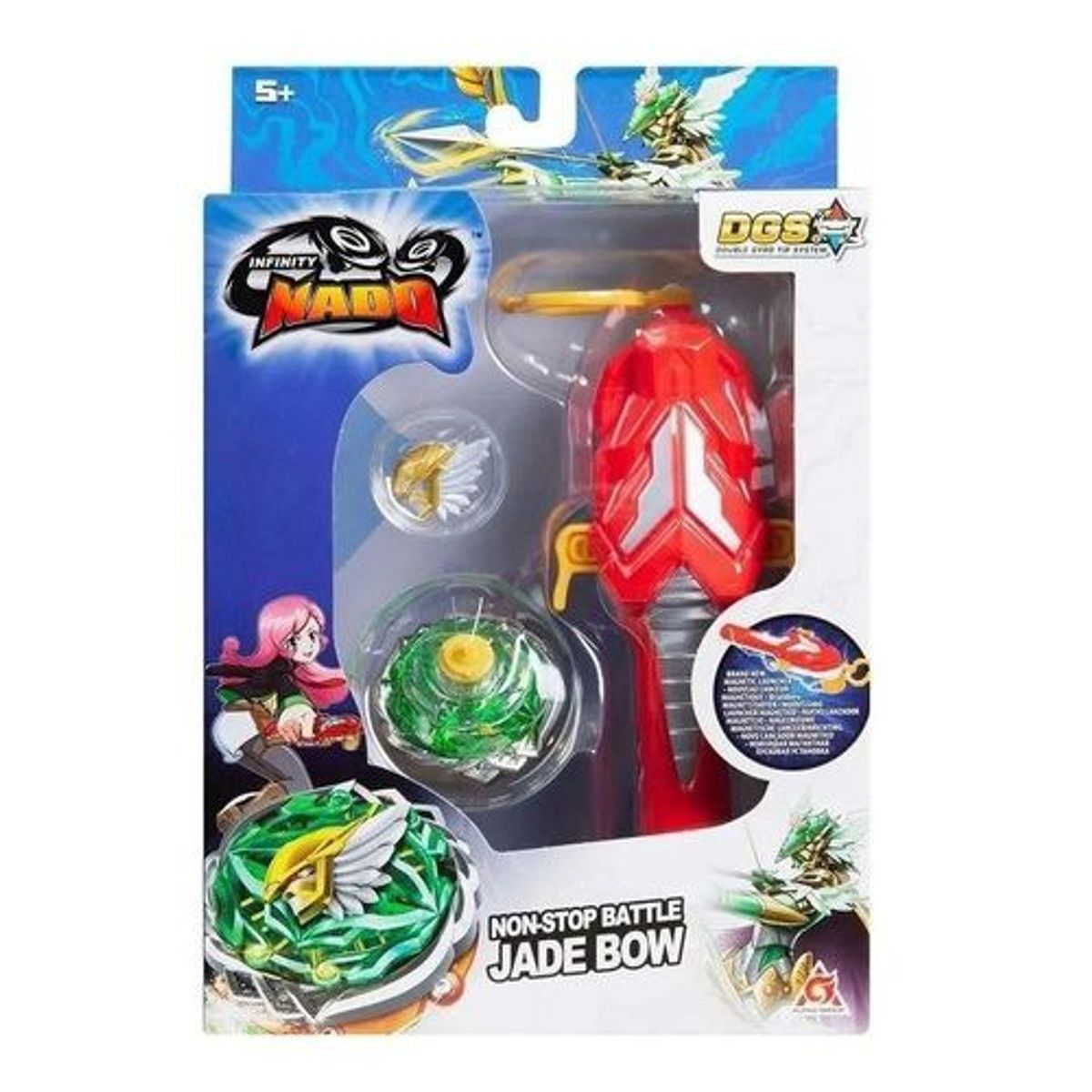 INFINITY NADO - Juguete Trompo de Batalla Serie Original Jade Bow