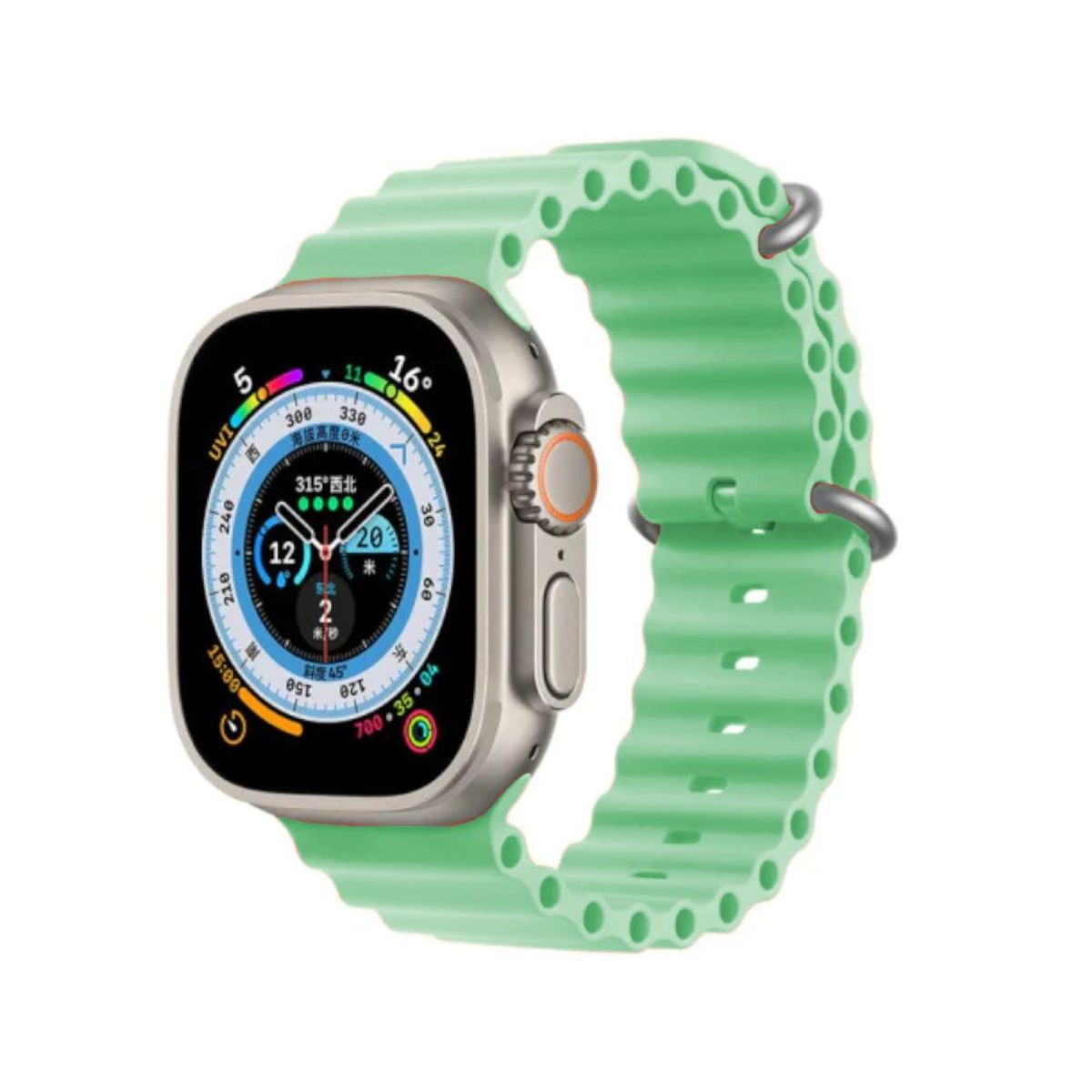 IMPORTADO MC - Correa para Apple Watch Ocean Band Verde 42mm44mm45mm49mm