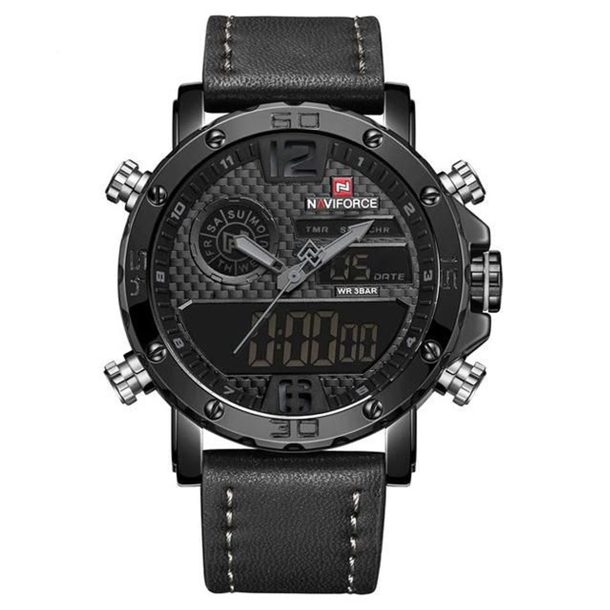 NAVIFORCE - RELOJ NAVIFORCE NF9134 CUERO MARRON NEGRO CASUAL