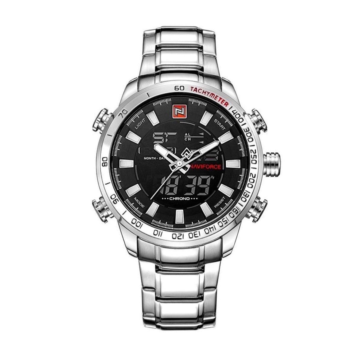 NAVIFORCE - RELOJ NAVIFORCE NF9093 PLATEADO AZUL DIGITAL