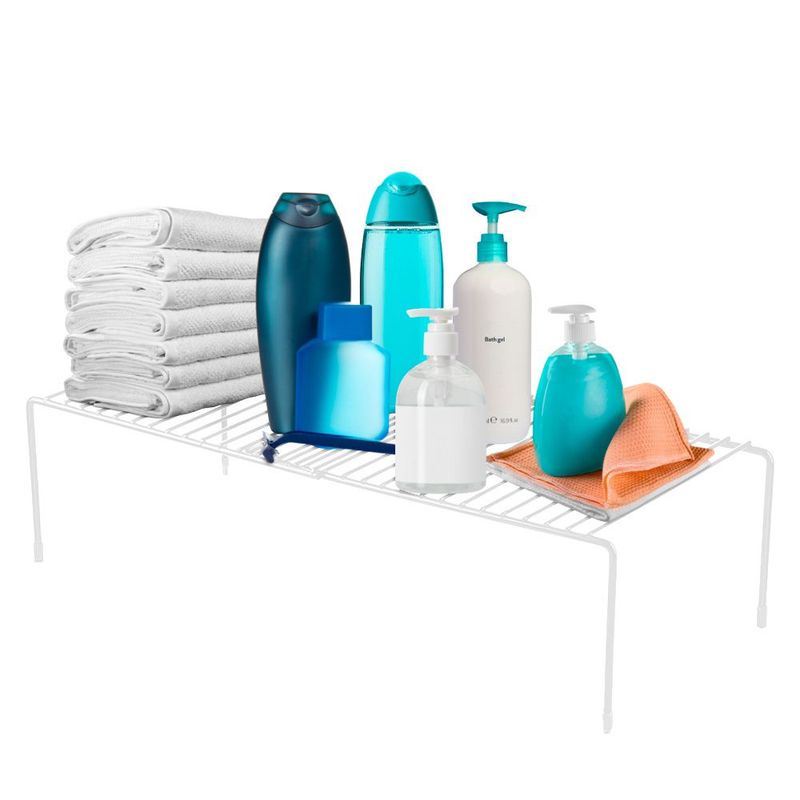 MINARI - Estante Organizador Ajustable de Baño Tocador Blanco E914.