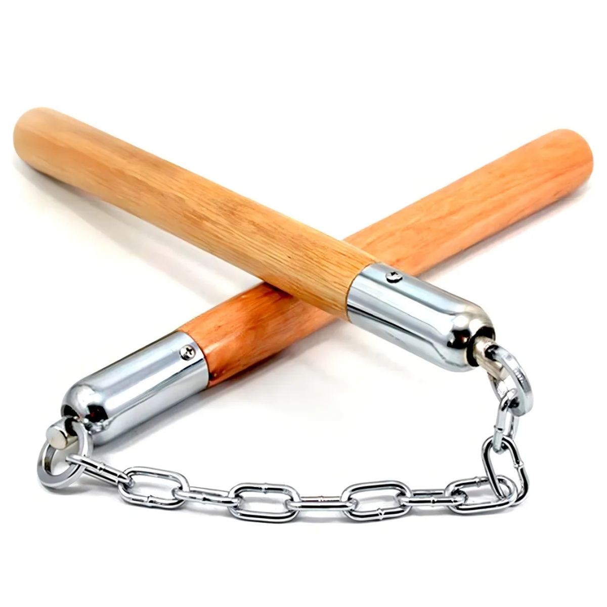 GENERICO - Nunchaku de Madera Color Marrón Claro